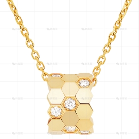 爱巢小号项链黄金钻石