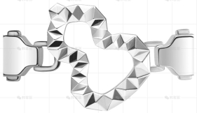 WULU手镯扣子白金