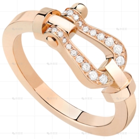 戒指玫瑰金中号镶钻2.3MM