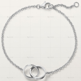 LOVE白金手链无钻2.6MM
