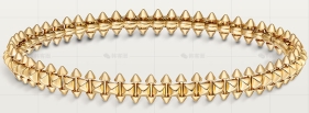 黄金中号手镯无钻8MM