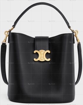 LOUISE中号光滑牛皮革手袋