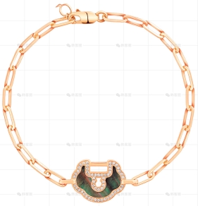 YUYI手链玫瑰金钻石珍珠母贝