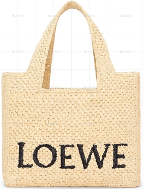 小号酒椰纤维LOEWE FONT TOTE手袋