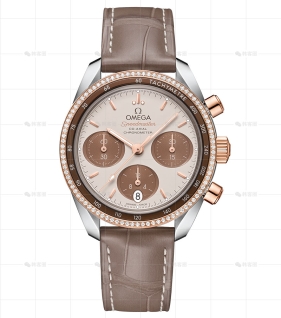 超霸38MM机械精钢玫瑰金钻石皮带