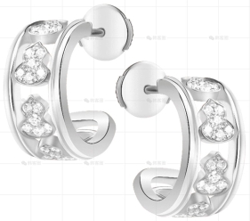 WULU耳环白金钻石