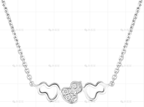 WULU项链白金钻石