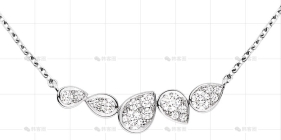 约瑟芬项链白金钻石