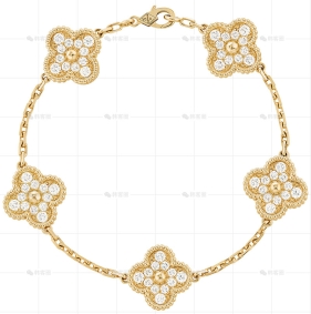 中号黄金钻石手链