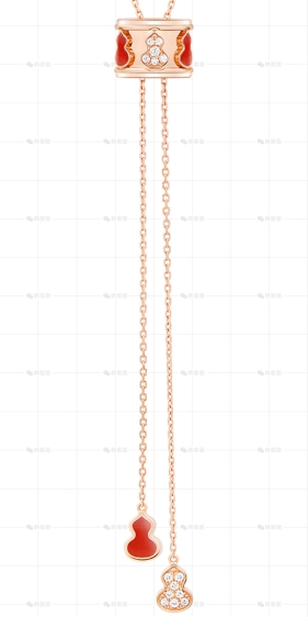 WULU项链玫瑰金钻石陶瓷