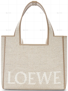 小号提花帆布LOEWE FONT TOTE手袋