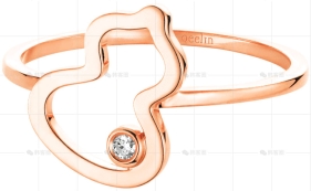 WULU戒指玫瑰金钻石