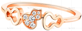 WULU戒指玫瑰金钻石