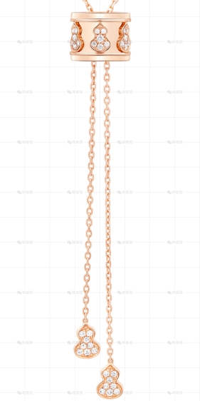 WULU项链玫瑰金钻石