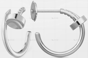小号耳环白金16.3MM