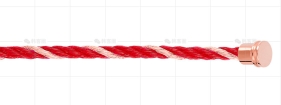 链绳红色中号玫瑰金