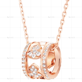 WULU项链玫瑰金钻石