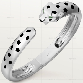 猎豹手镯中号白金