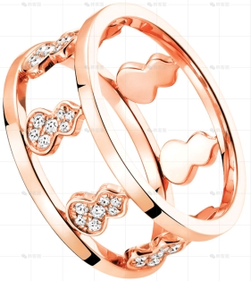 WULU戒指玫瑰金钻石