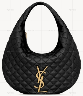 ICARE绗缝纳帕皮革hobo手袋