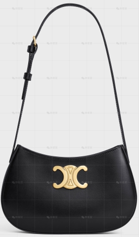 TILLY中号亮泽牛皮革手袋