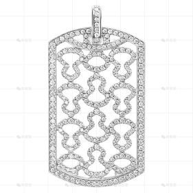 WULU吊坠白金钻石