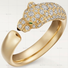 小号黄金钻石戒指7.4MM