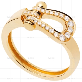 戒指黄金中号满钻