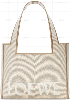中号提花帆布LOEWE FONT TOTE手袋