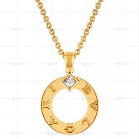 项链黄金钻石1.5CM
