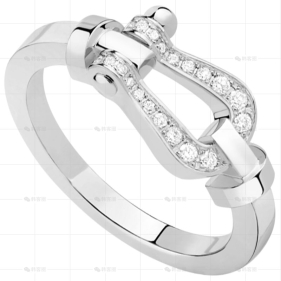 戒指白金中号镶钻2.3MM