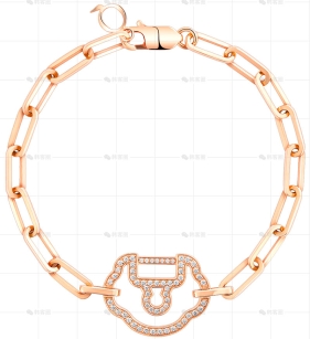 YUYI手链玫瑰金钻石