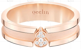 WULU戒指玫瑰金钻石