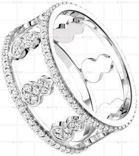 WULU戒指白金钻石