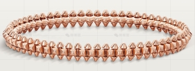 玫瑰金小号手镯无钻6.4MM
