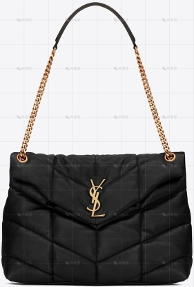 PUFFER中号金链绗缝纳帕皮包