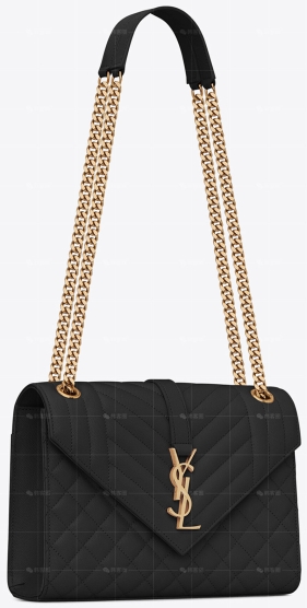 ENVELOPE中号粒面金链手袋