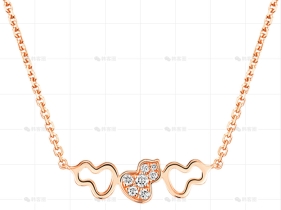 WULU项链玫瑰金钻石