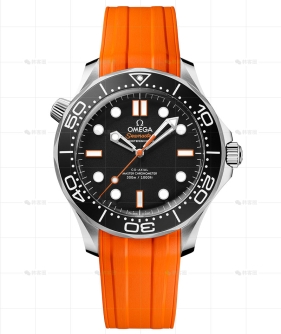 海马42MM机械精钢橡胶带