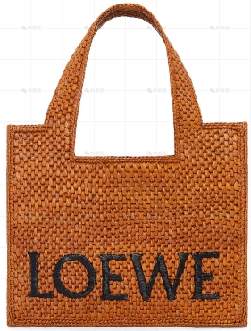 小号酒椰纤维LOEWE FONT TOTE手袋