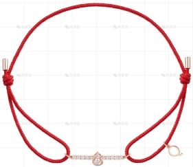 WULU手链玫瑰金钻石