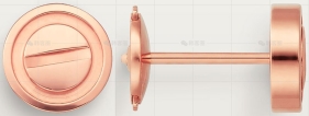 LOVE耳钉玫瑰金7.2MM