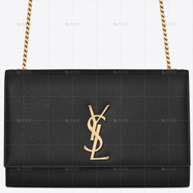KATE中号金链粒面手袋